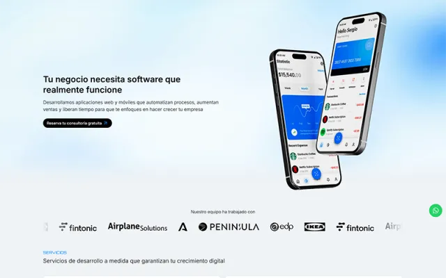 Synkross Website screenshot