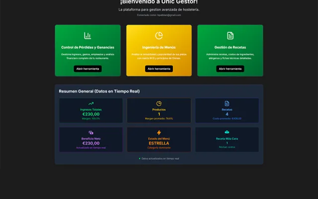 Unic Gestor screenshot